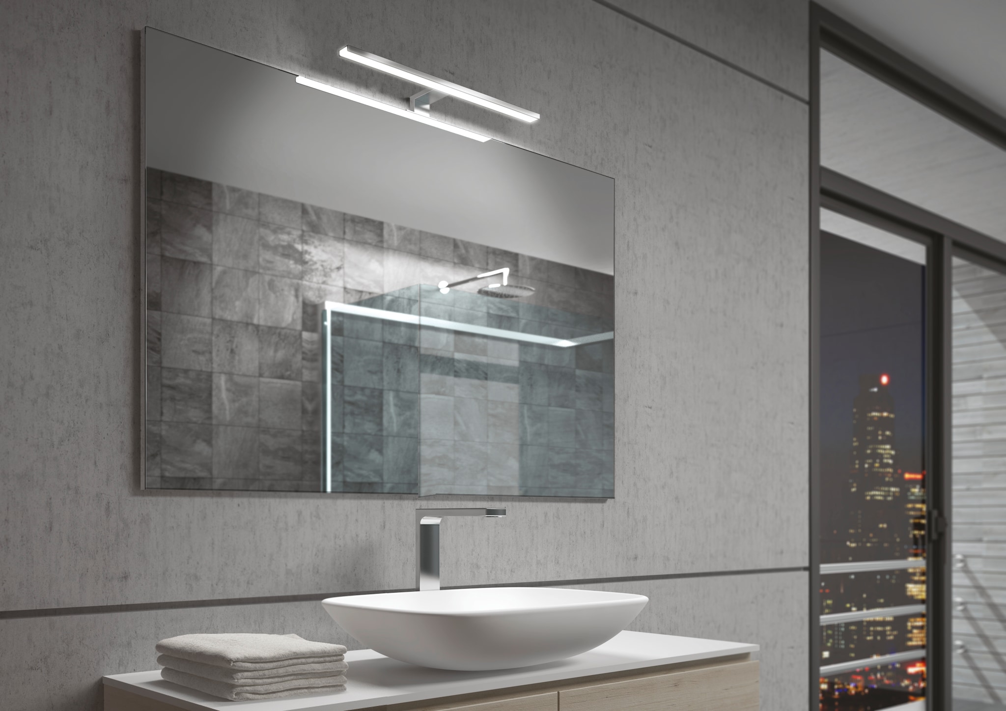 immagine di lavoratore con LED